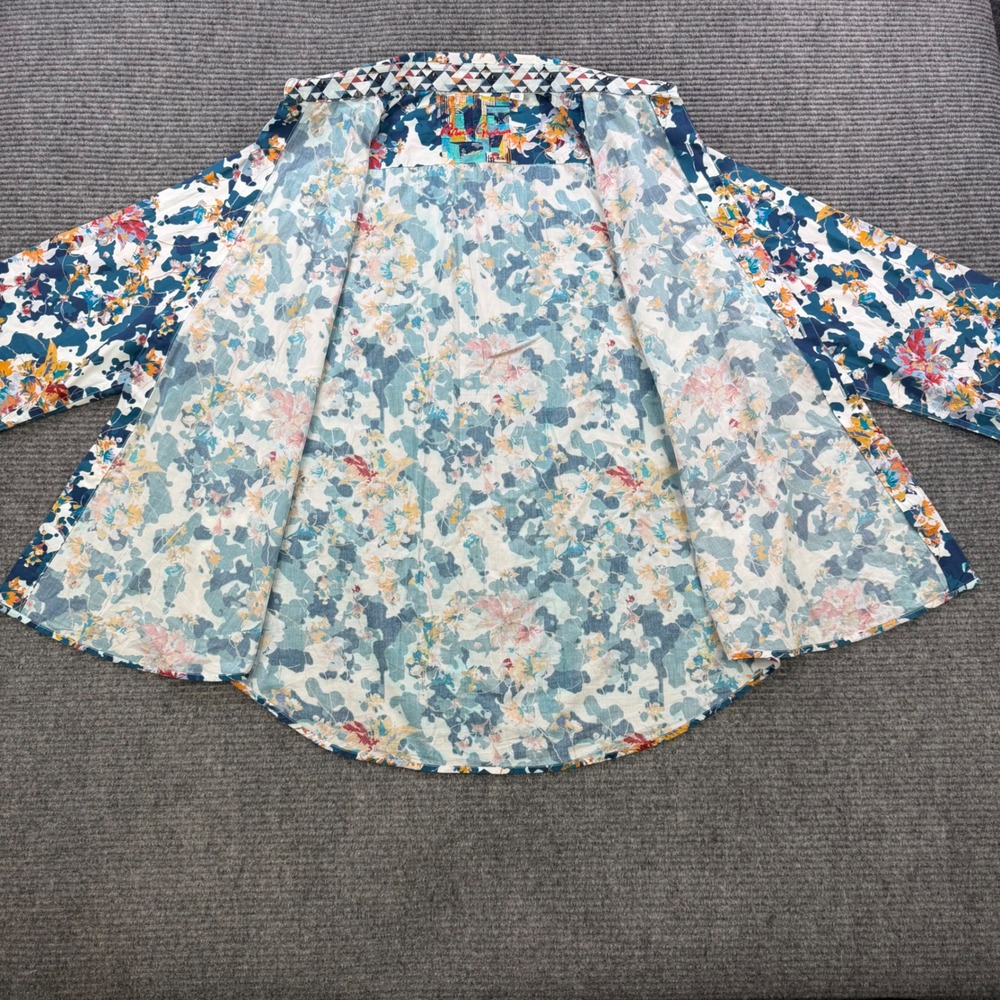 Robert Graham Classic Fit Floral Camo Button Down Shirt Mens XL Knowledge Wisdom - Picture 4 of 13